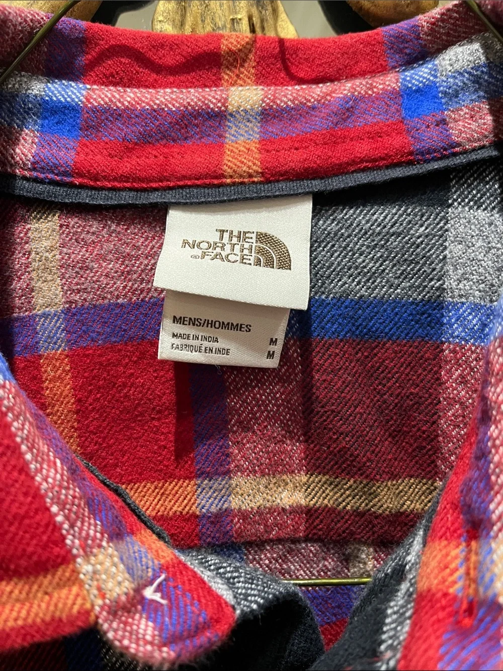 Men’s North Face flannel Button Down Shirt